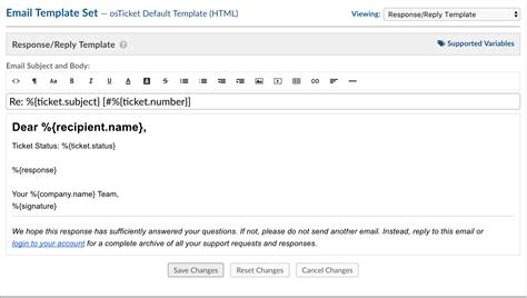 Close a ticket via email commands .